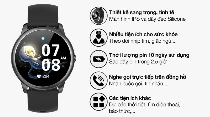 Đồng hồ thông minh BeU Active 1 đưa ra các gợi ý nhằm cải thiện thời gian ngủ tốt hơn.